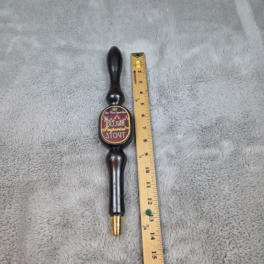Otter Creek Tap Handle Russian Imperial Stout Unisex OS Wood Metal Black Maroon